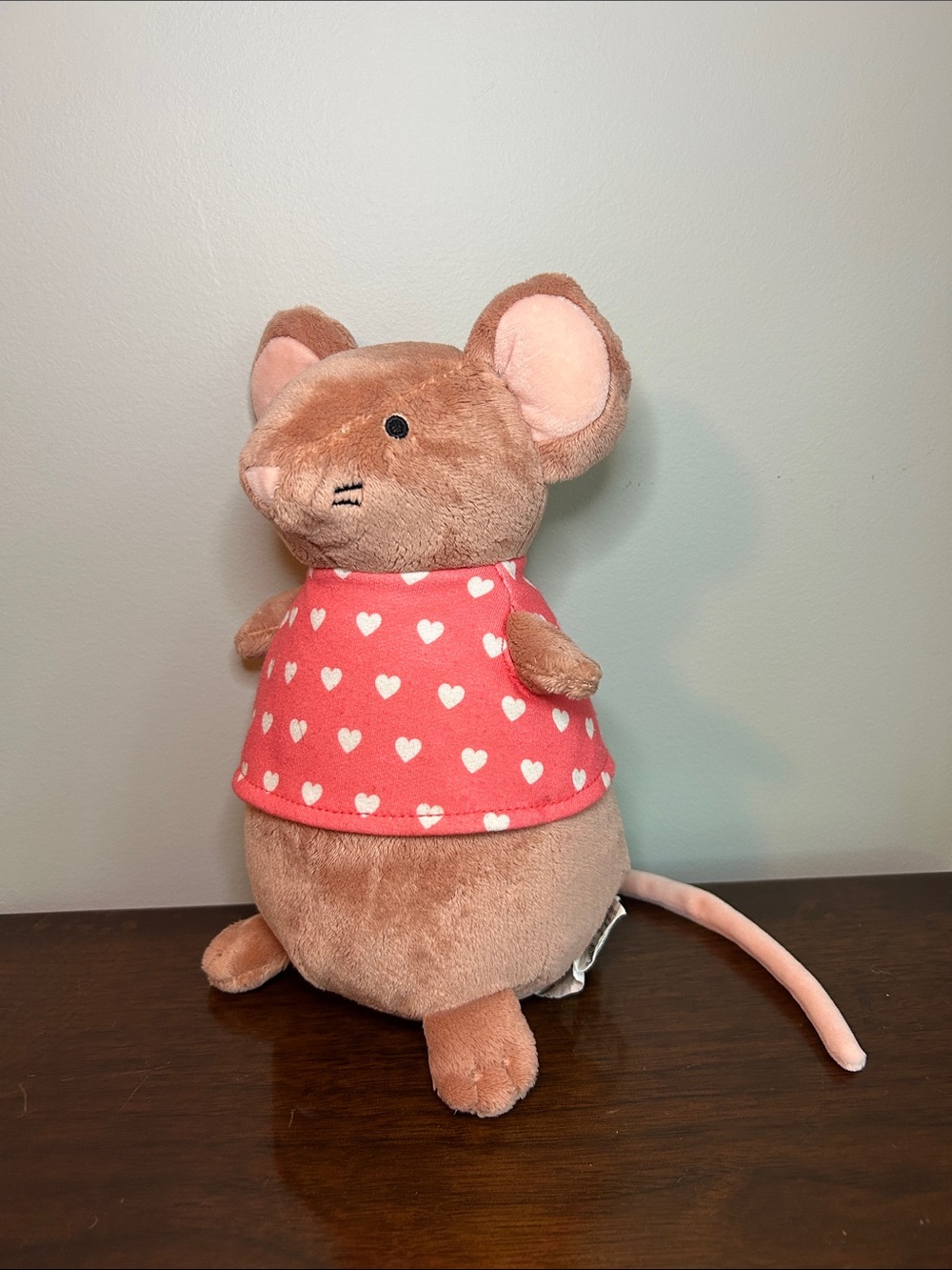 Pillowfort Mouse Plush Heart Shirt Stuffed Animal Valentine's Day Target 9"
